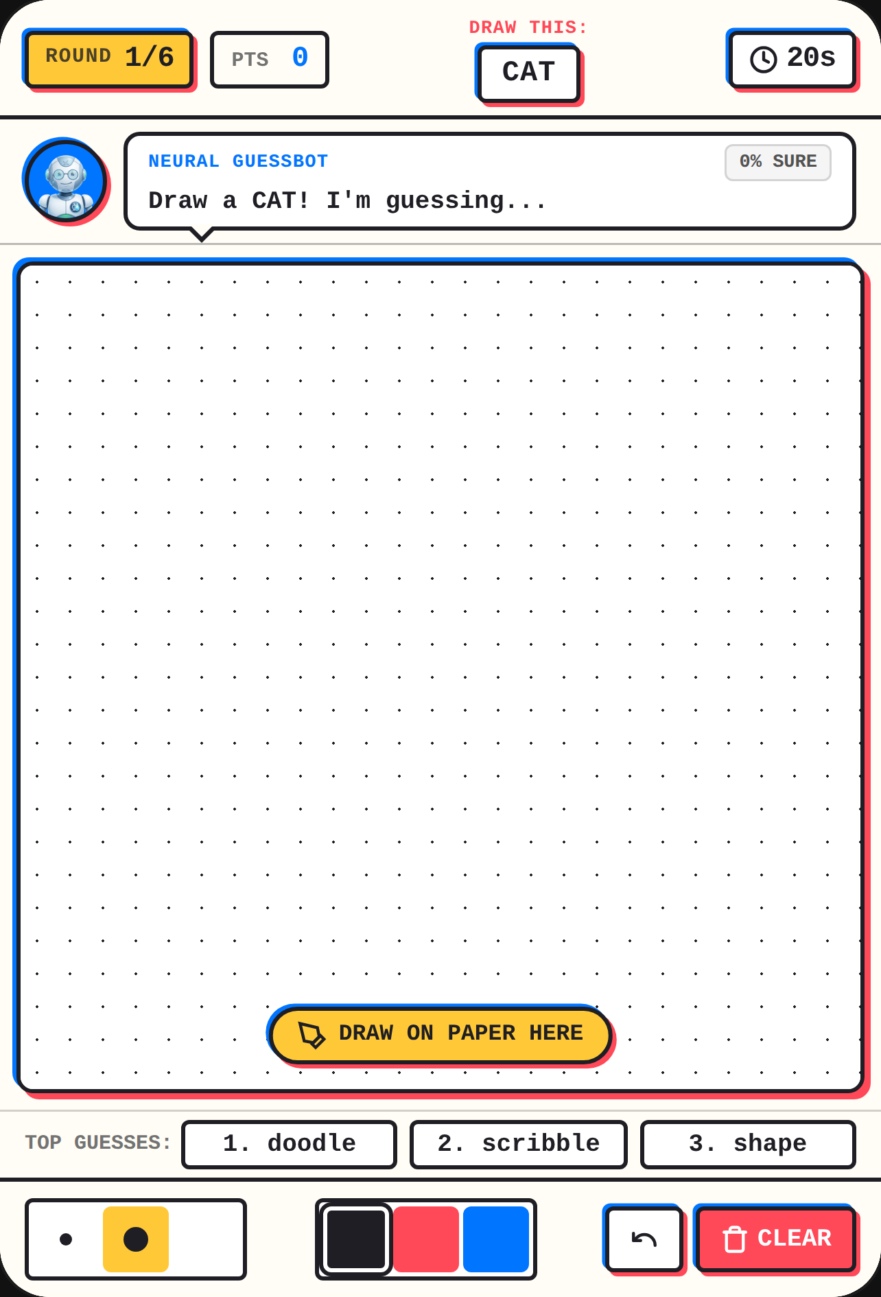 Drawing guessing game cover