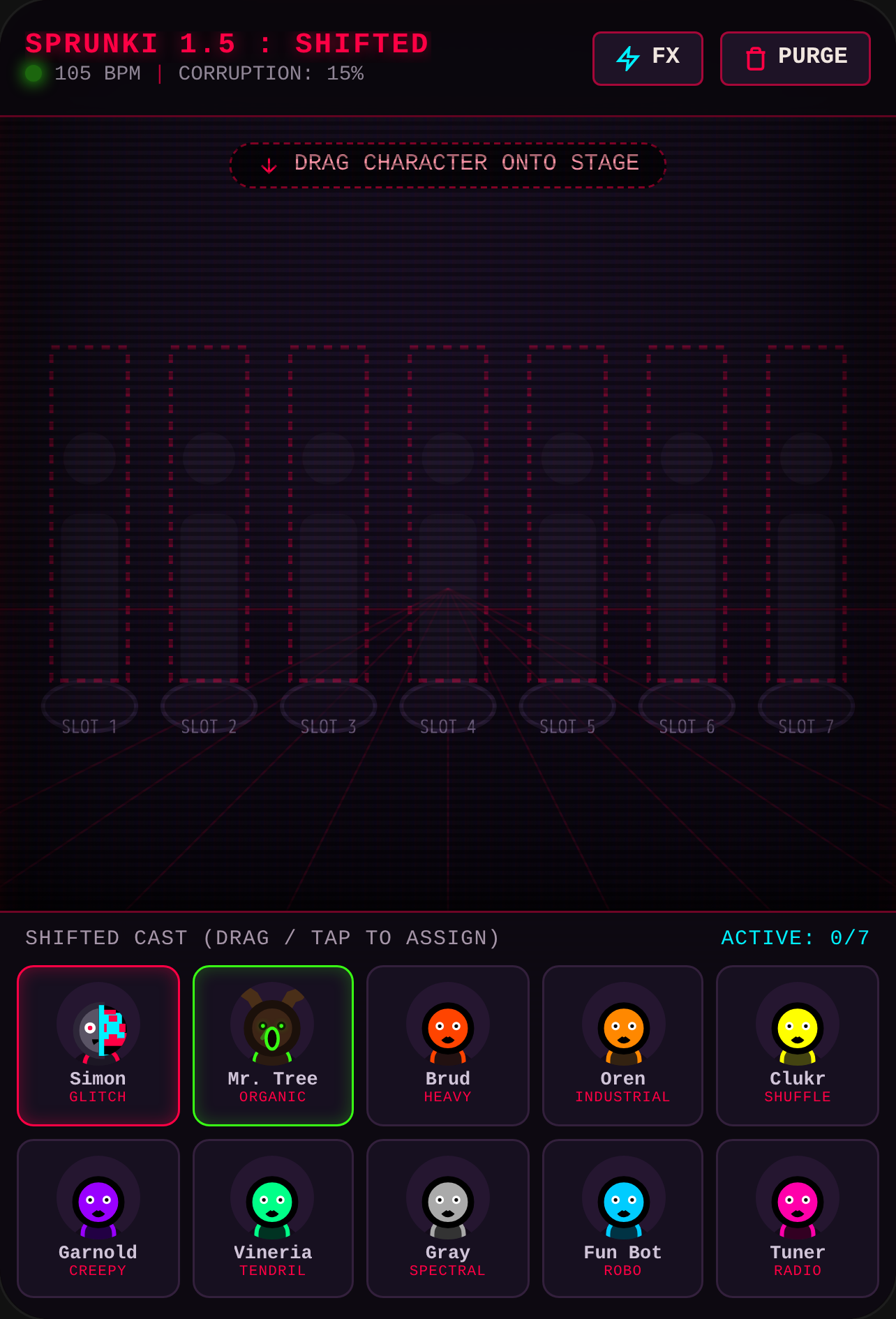 Sprunki Shifted Phase 1.5 - Glitched Soundstage cover