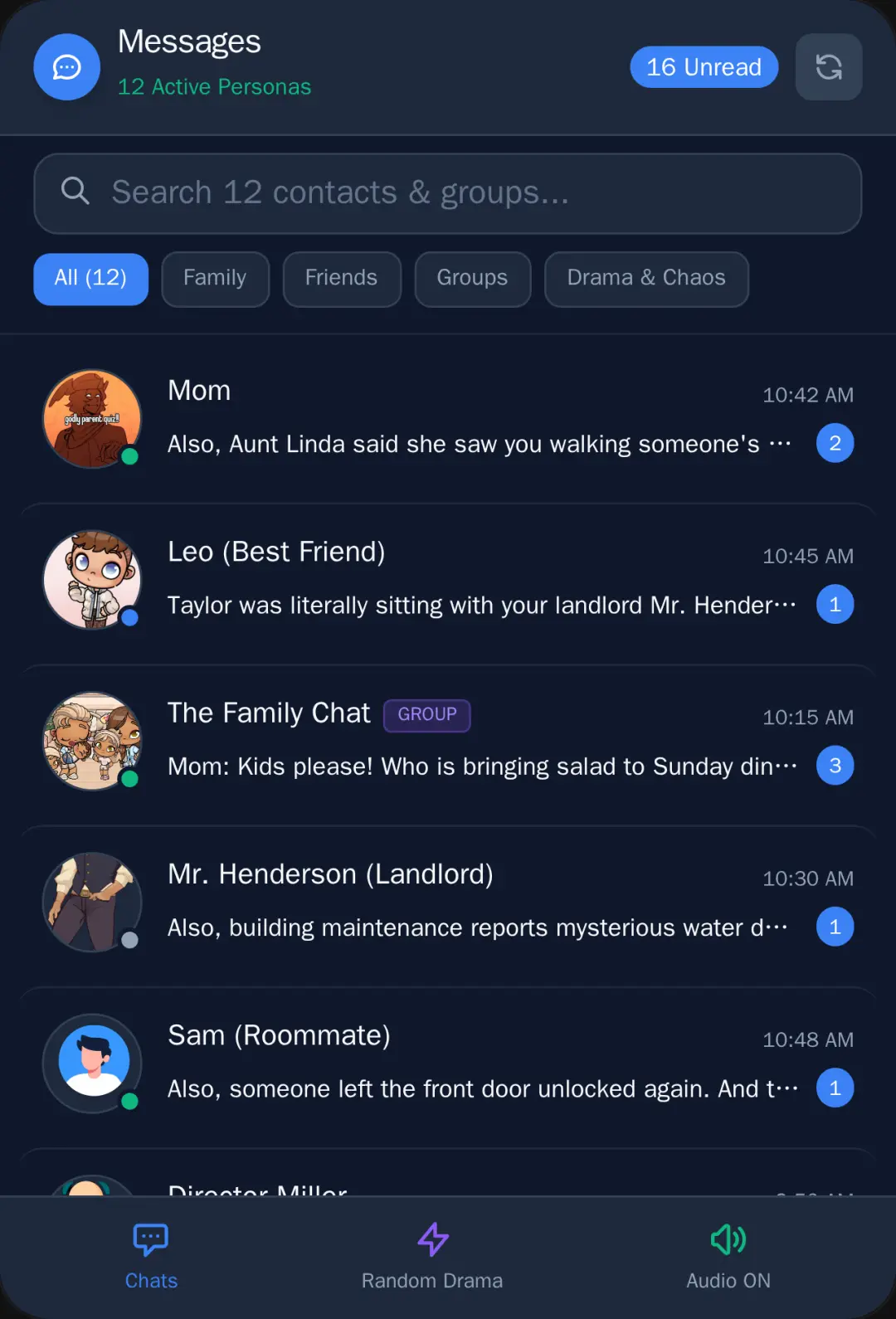 Chat Simulator - 12 Personas cover