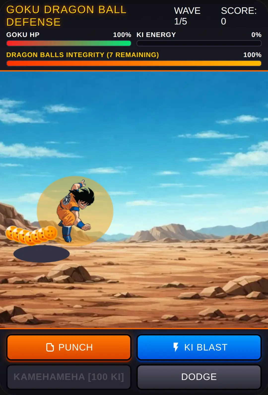 Goku Dragon Ball Defense cover