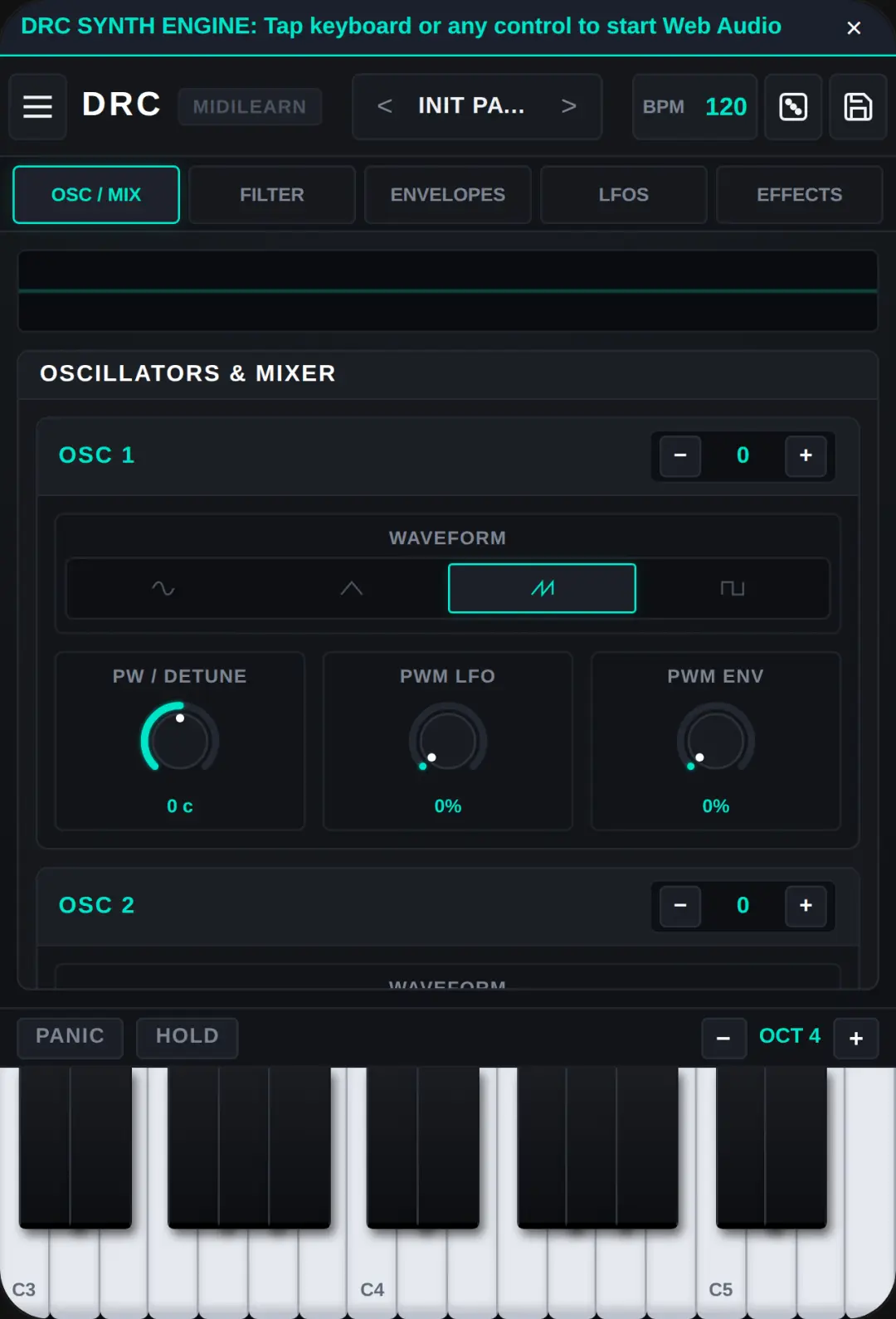DRC Polyphonic Synthesizer cover