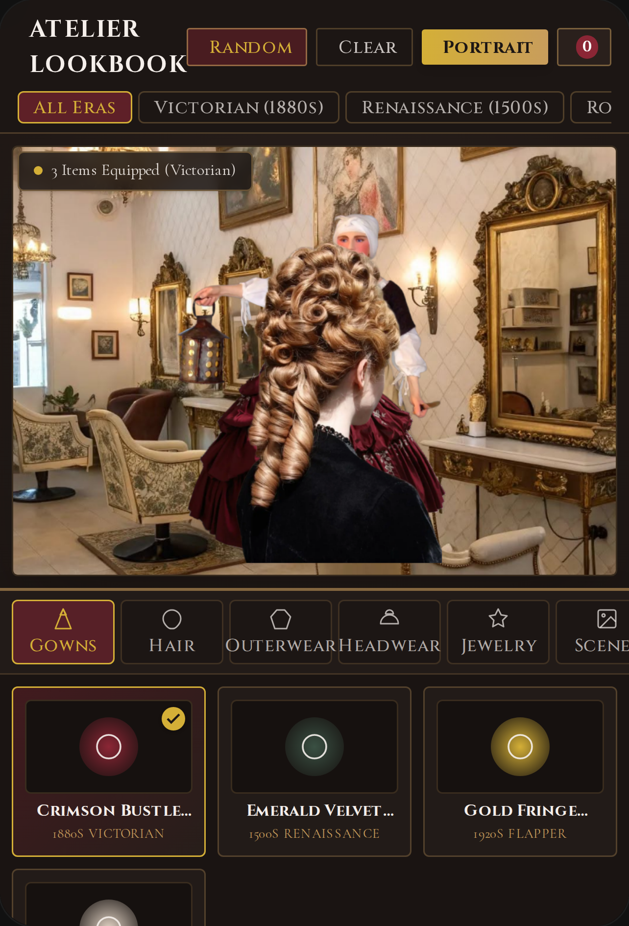 Atelier Lookbook - Historical Doll Dress Up cover