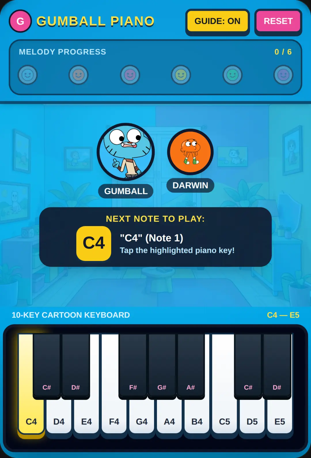 Gumball Piano Rush cover