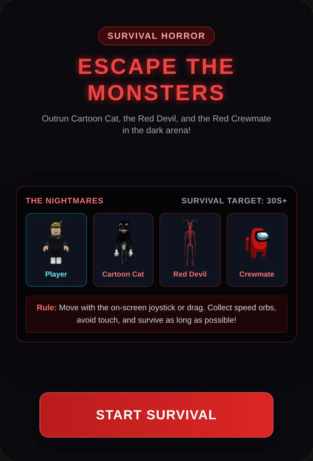 Escape the Monsters: Dark Survival cover