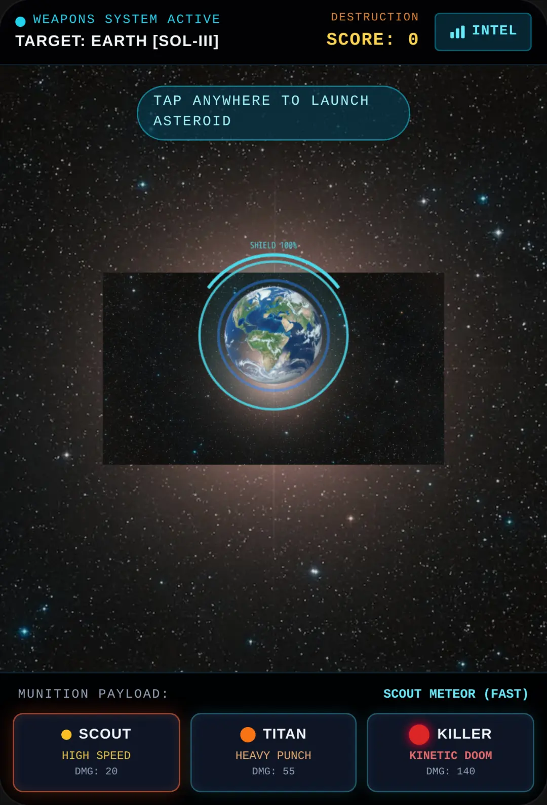 Destroyed the Earth Asteroid and Planet Killer Simulator cover
