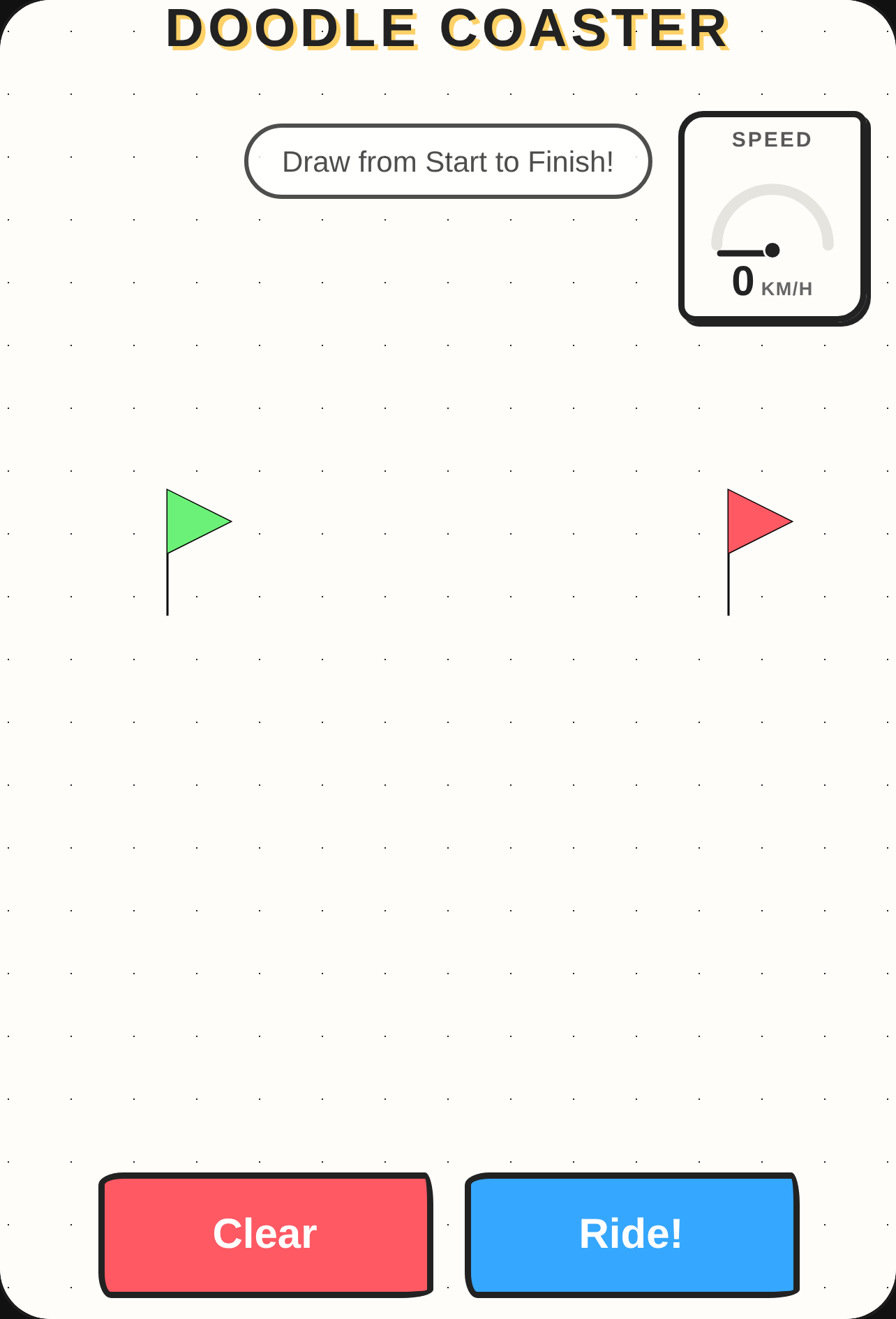 Doodle Coaster have fun with 0 physics
