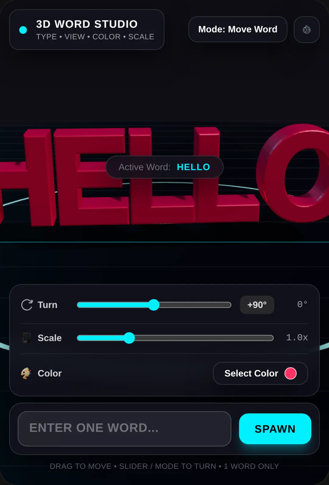 3D Word Studio cover