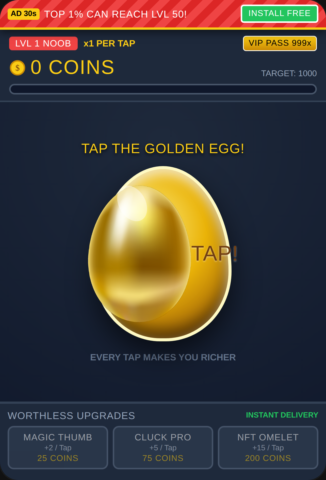 EGG TYCOON 9999 VIP cover