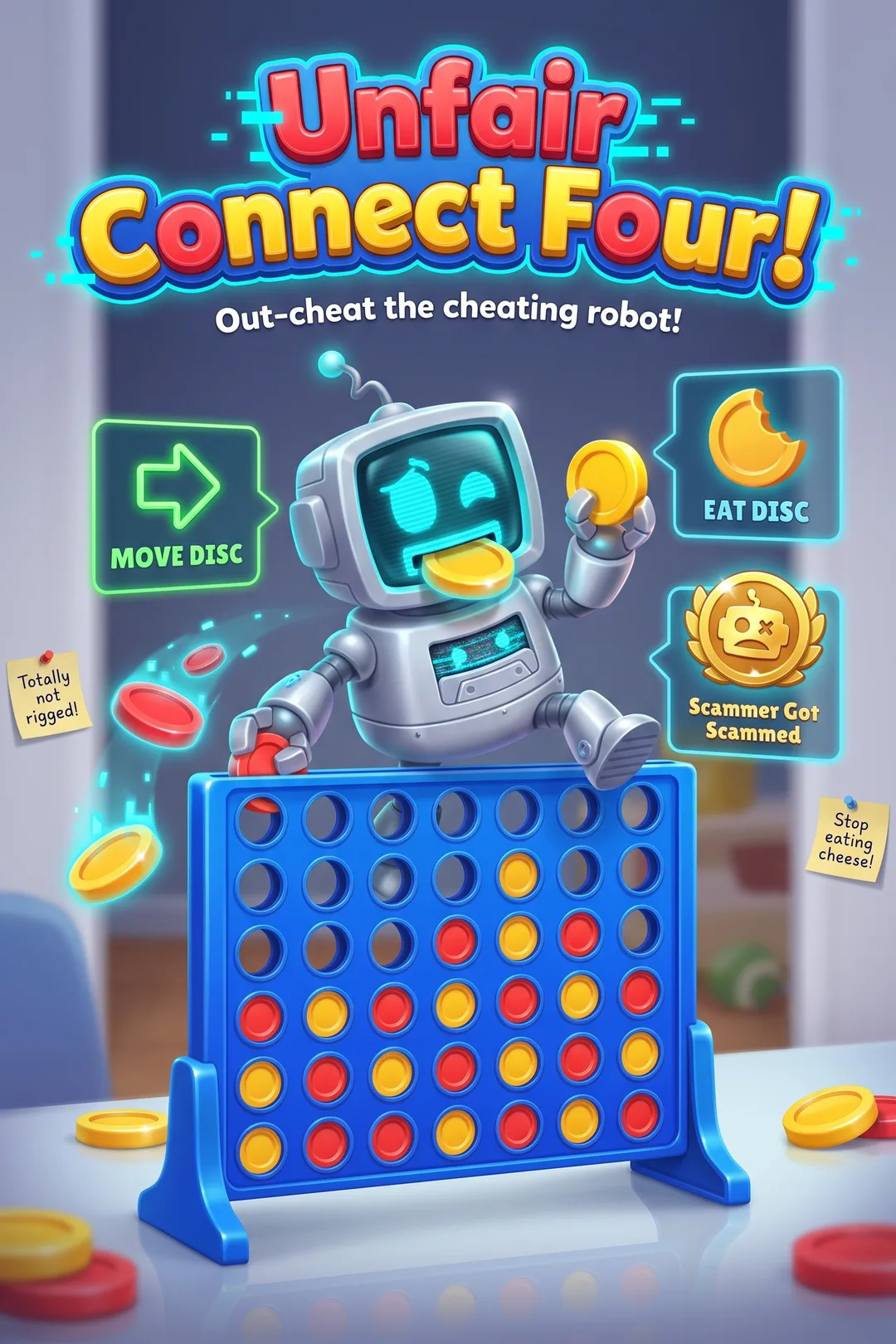 Unfair Connect Four!