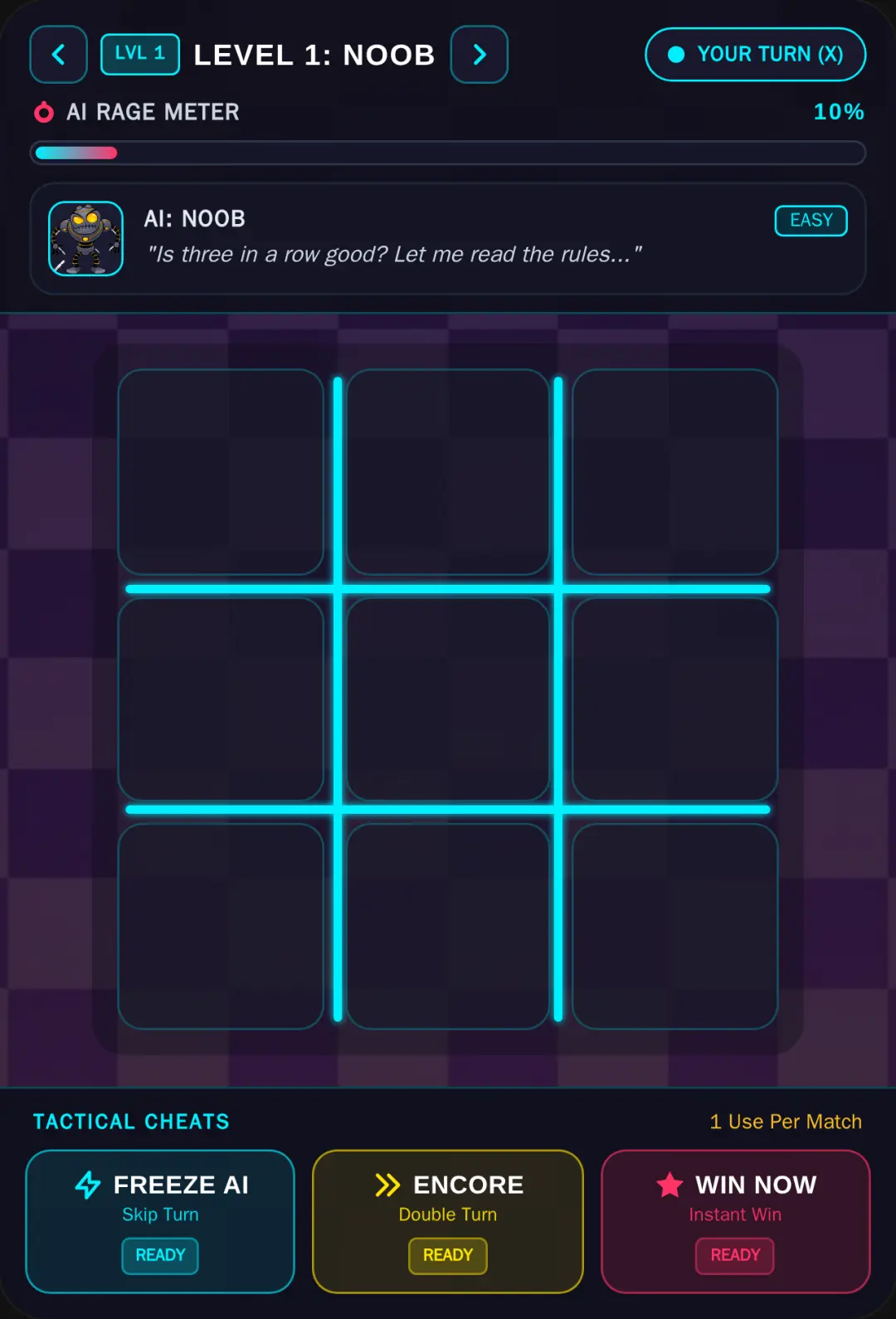 Tic-Tac-Toe: 10 Levels of Rage cover