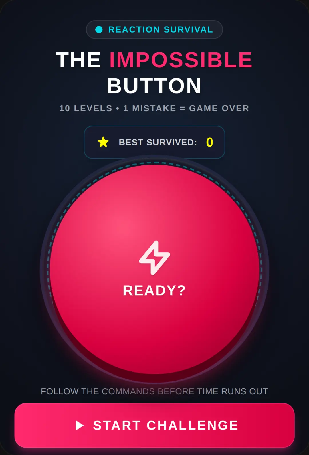 THE IMPOSSIBLE BUTTON cover
