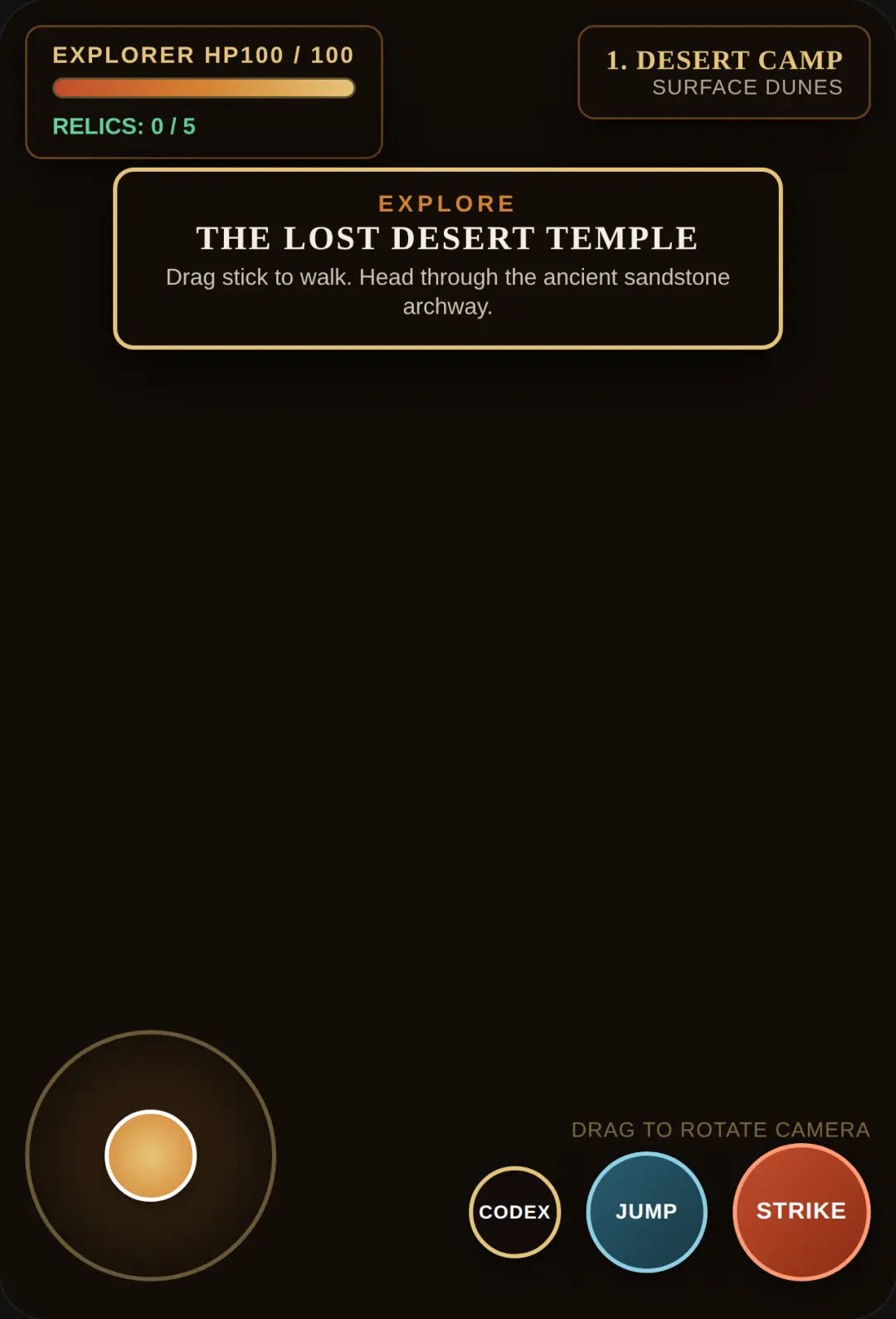 THE LOST DESERT TEMPLE cover