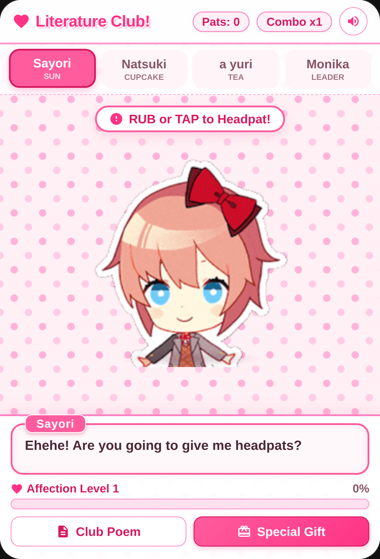 Doki Doki Chibi Headpat Simulator cover