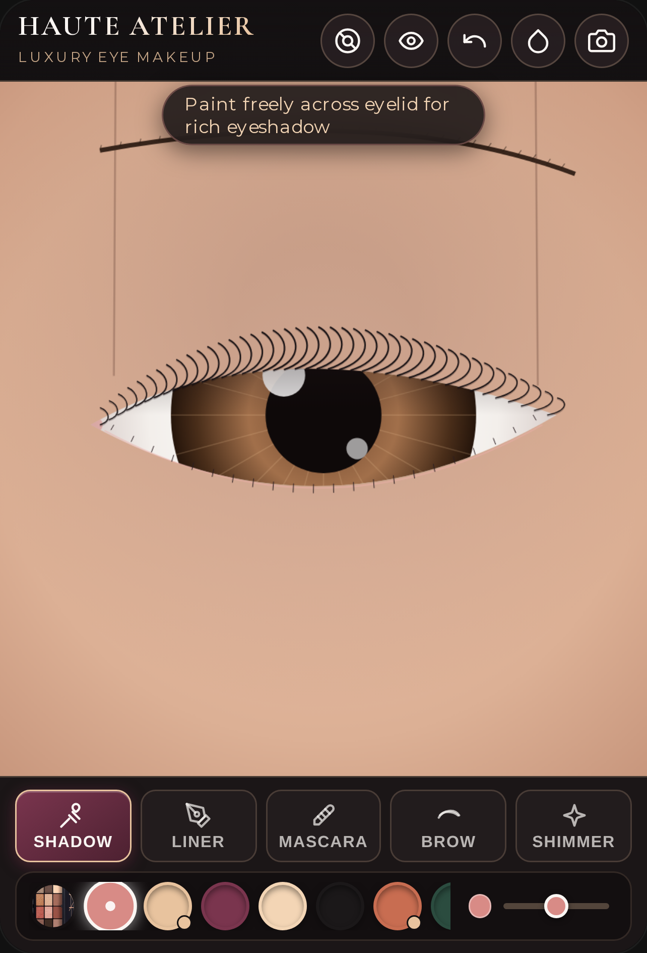 Eye makeup cover