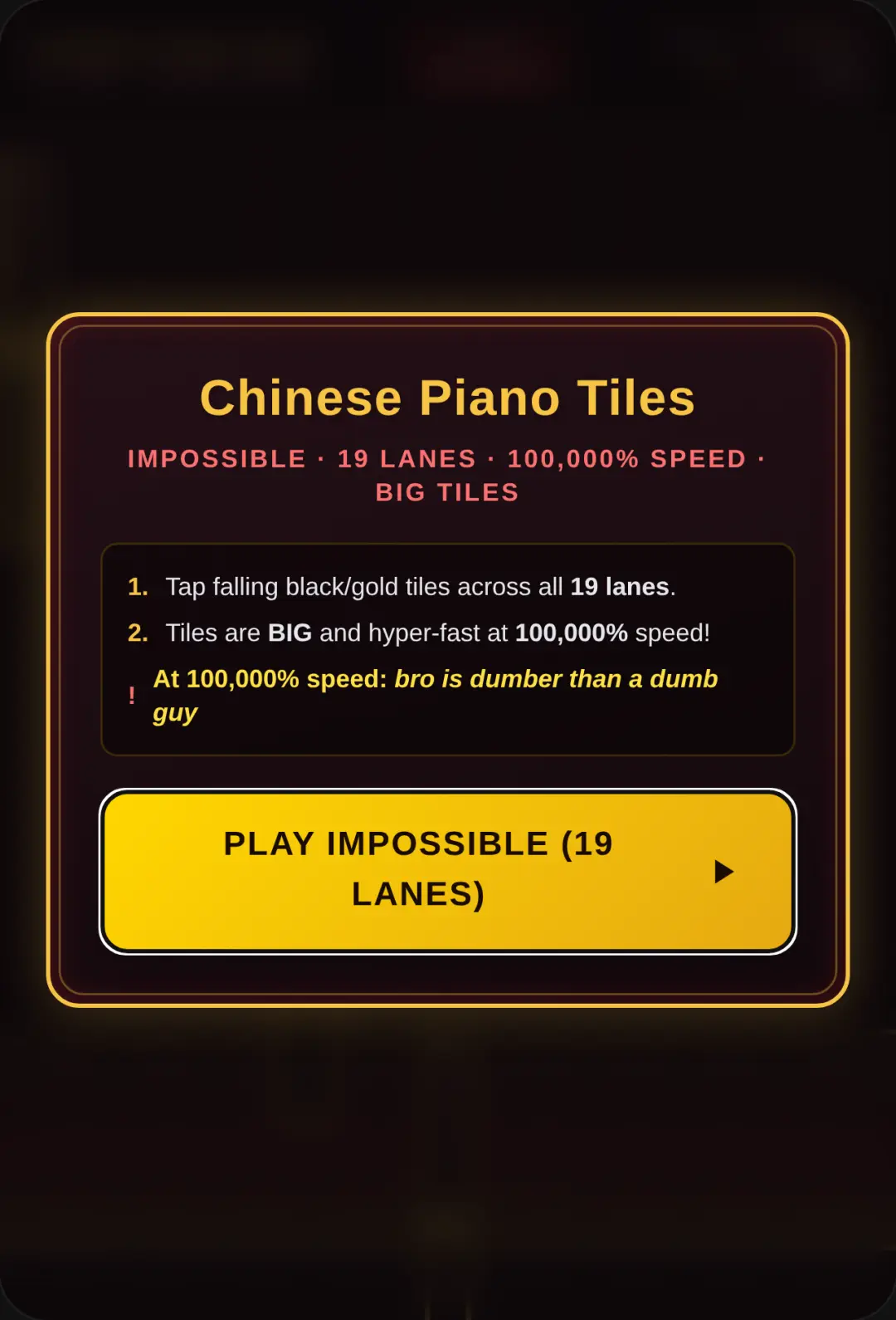 Chinese Piano Tiles (Impossible) (299% Fast) cover