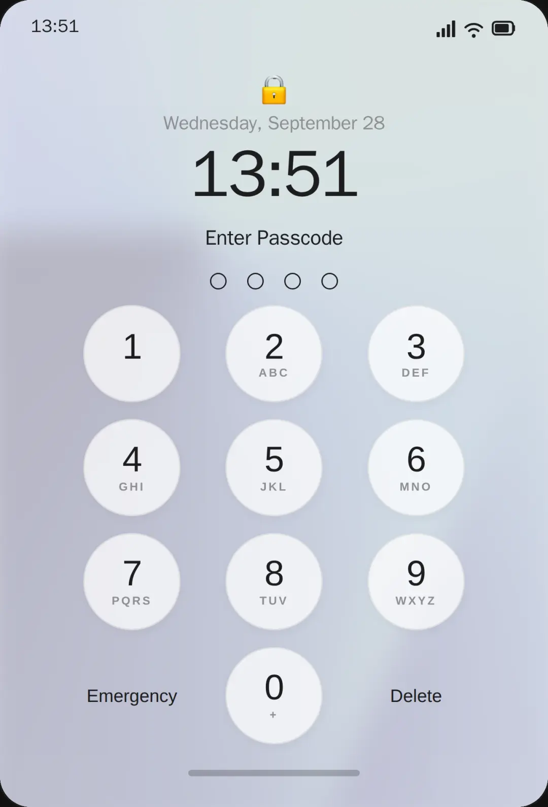 iPhone Lock Screen cover