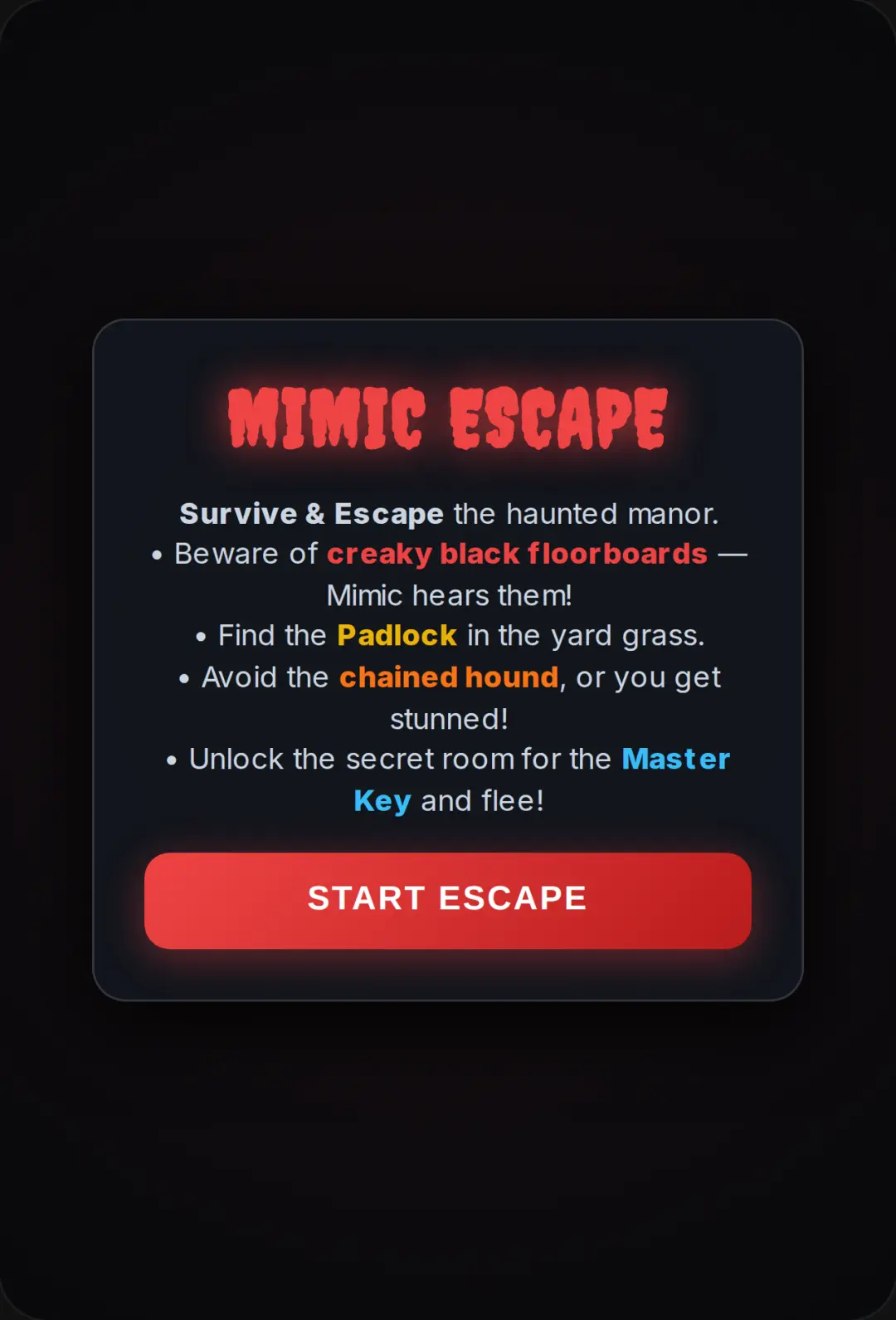 Escape the Mimic: The Chained Hound cover