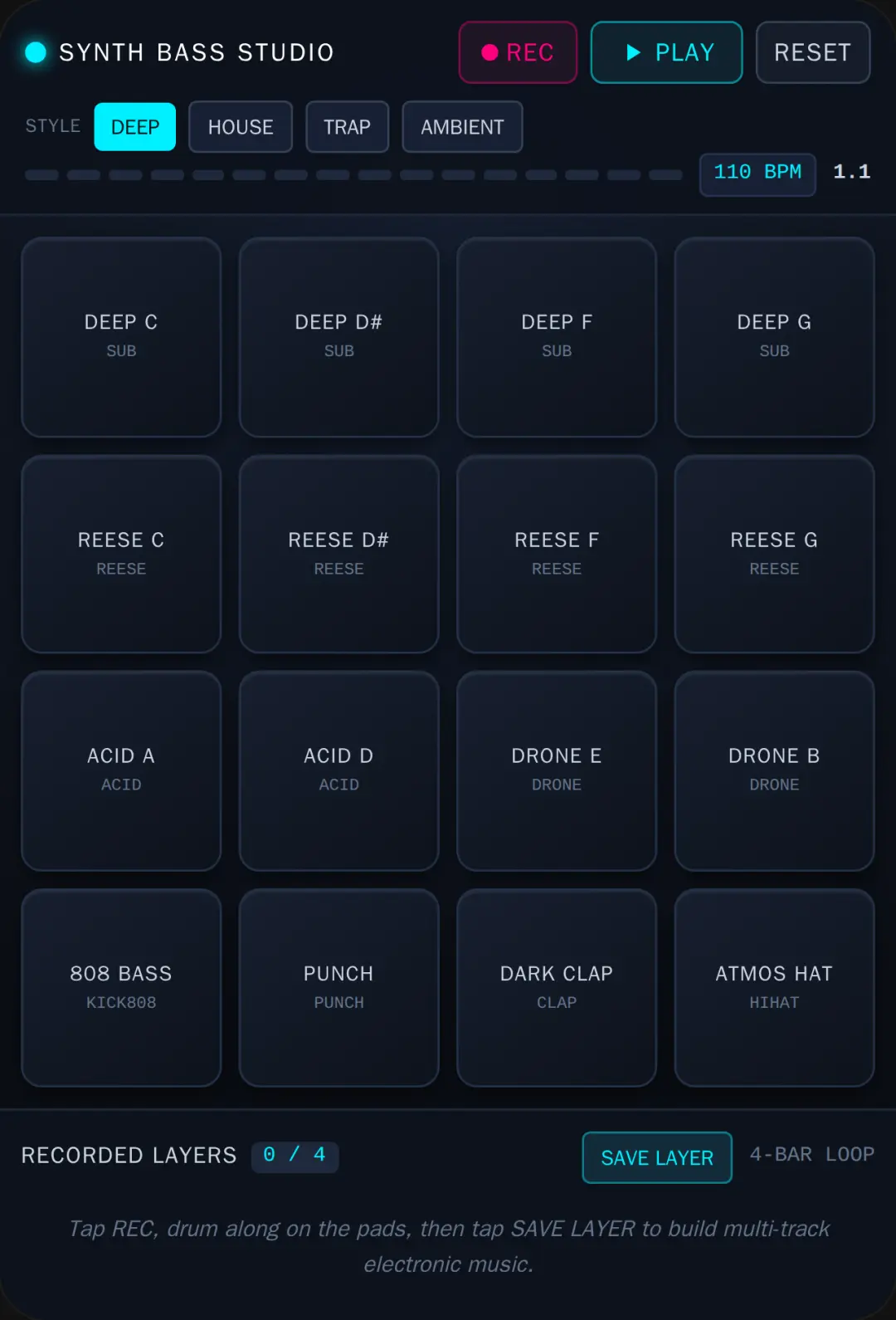 Drum pad studio cover