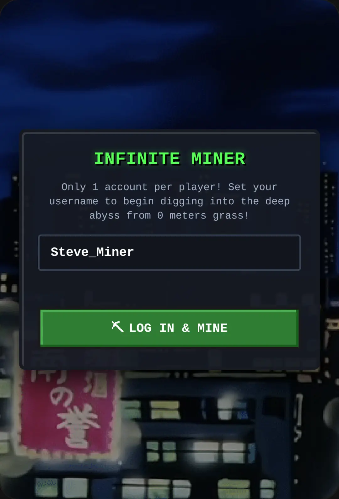 Minecraft Infinite Miner cover