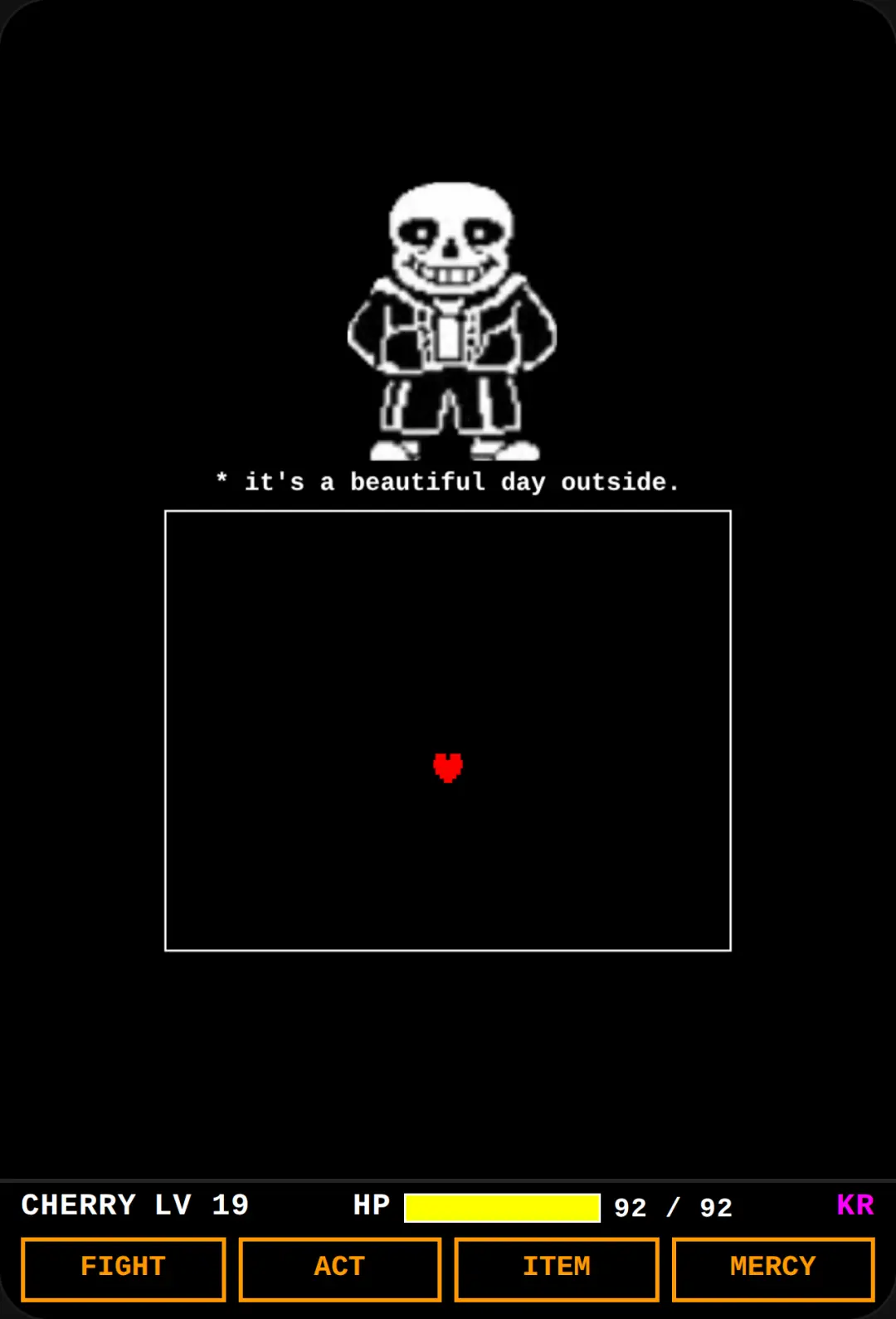 Undertale Sans: No-Hit Survival cover
