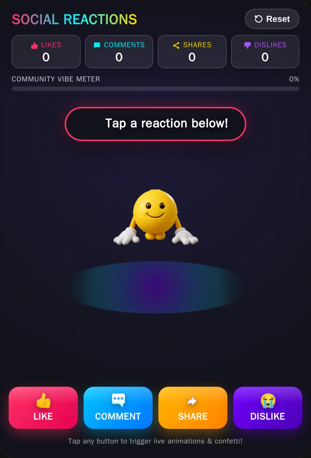 Social Reaction Game cover