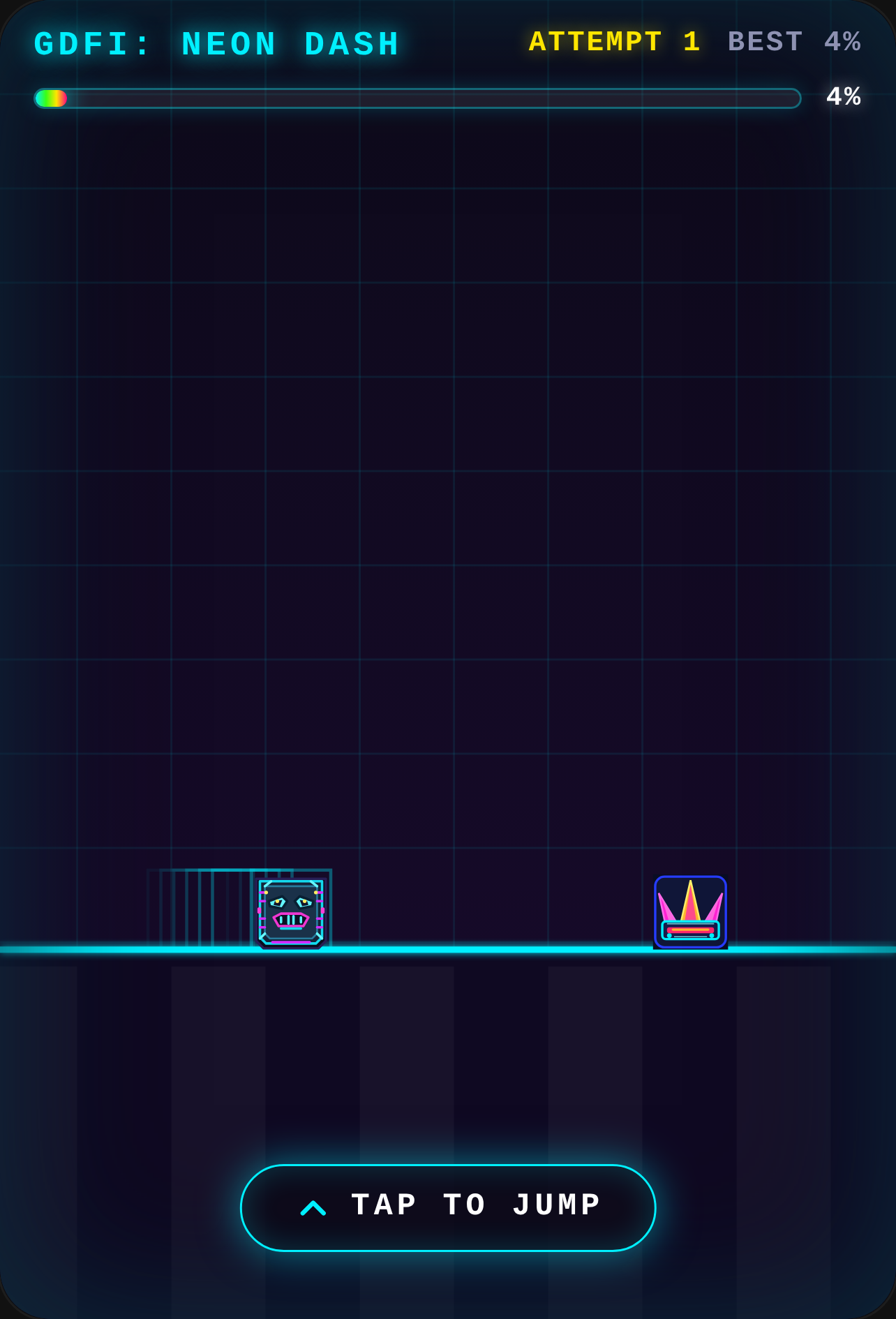 Dash dash leaving tap to jump space cover