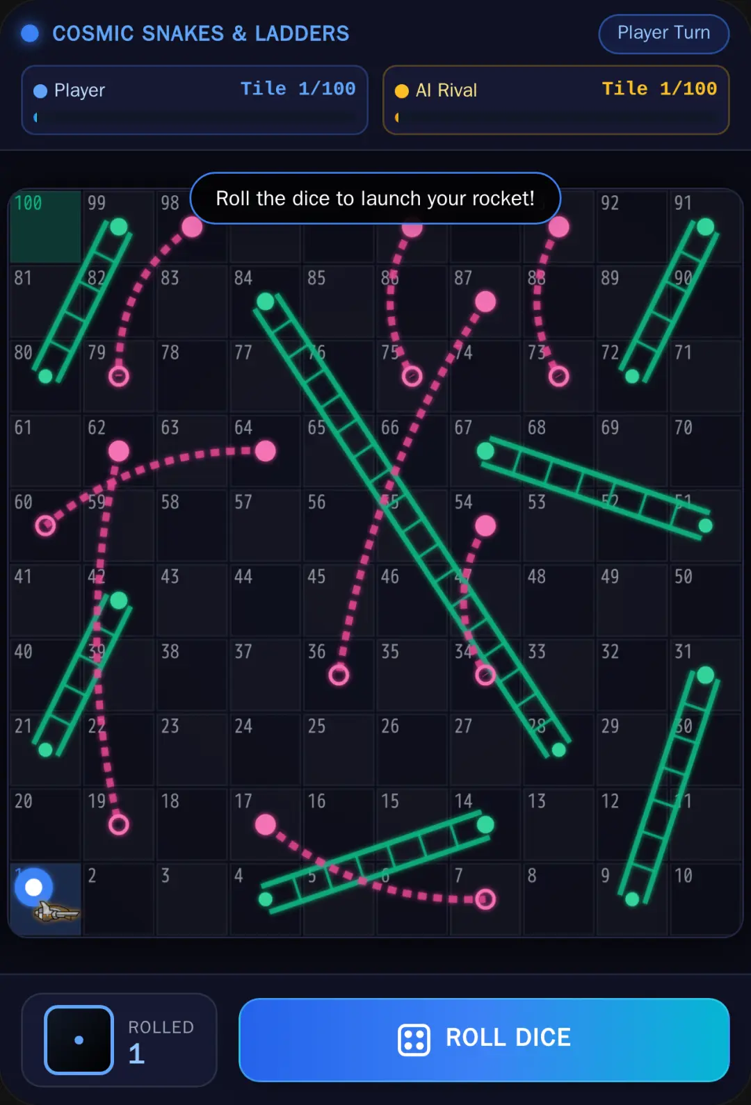 Cosmic Snakes & Ladders: Space Race cover