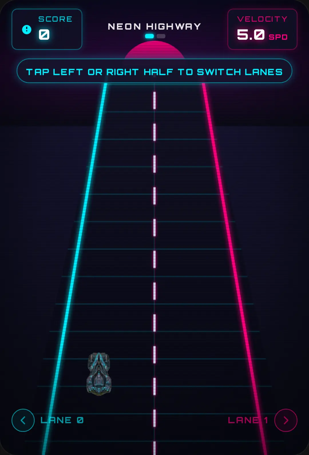 Neon Highway — 2-Lane Runner cover