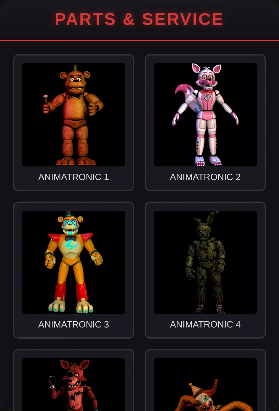FNAF Stretch Animatronics cover