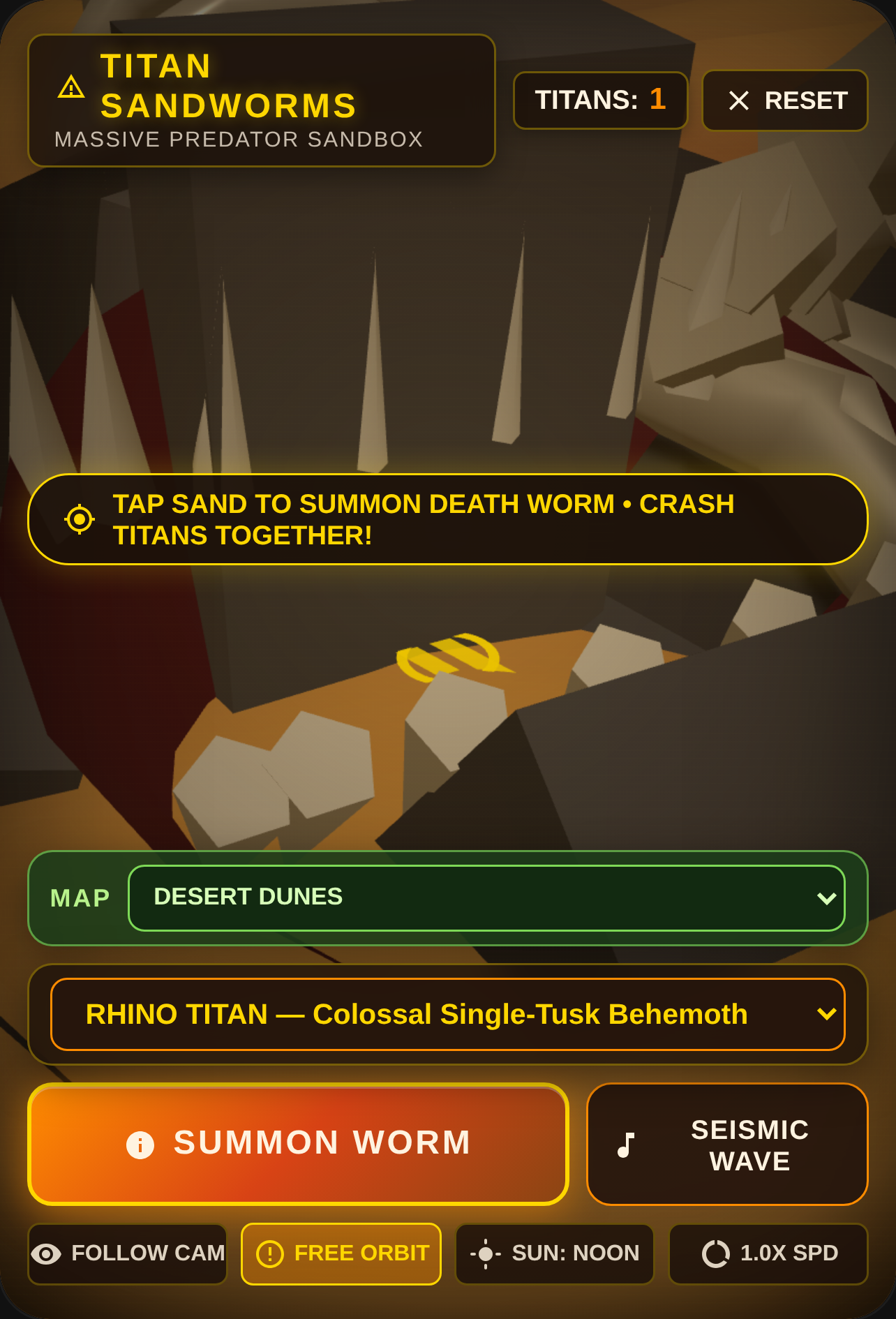 Colossal Sandworm Sandbox 3D cover