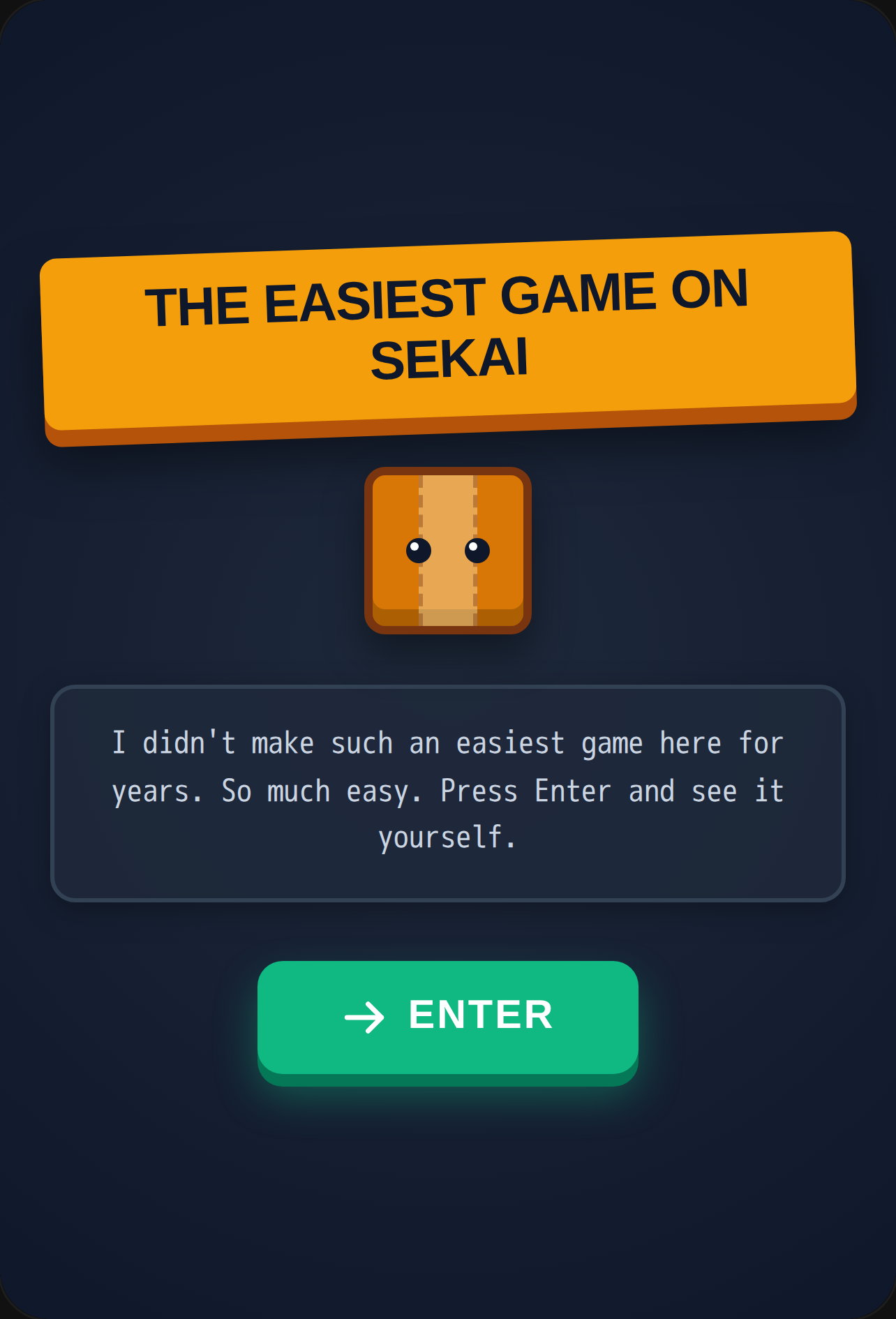 The Easiest Game on Sekai (Literally the easy one!) cover