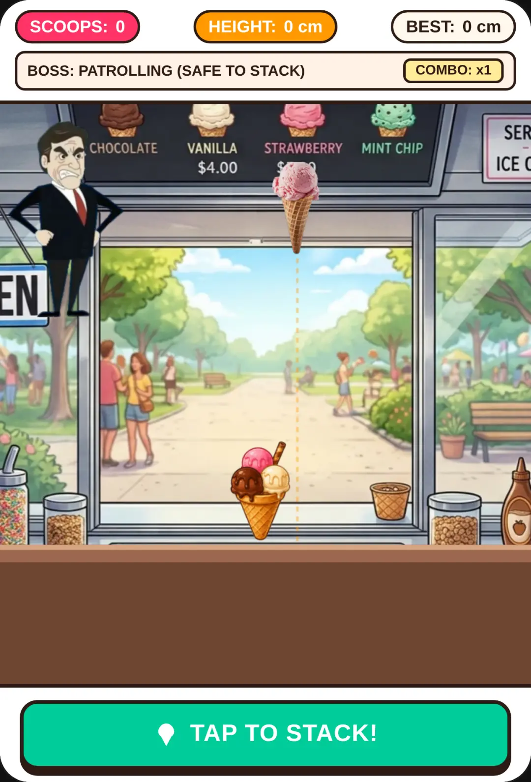 Ice Cream Rush: Stack or Get Fired! cover
