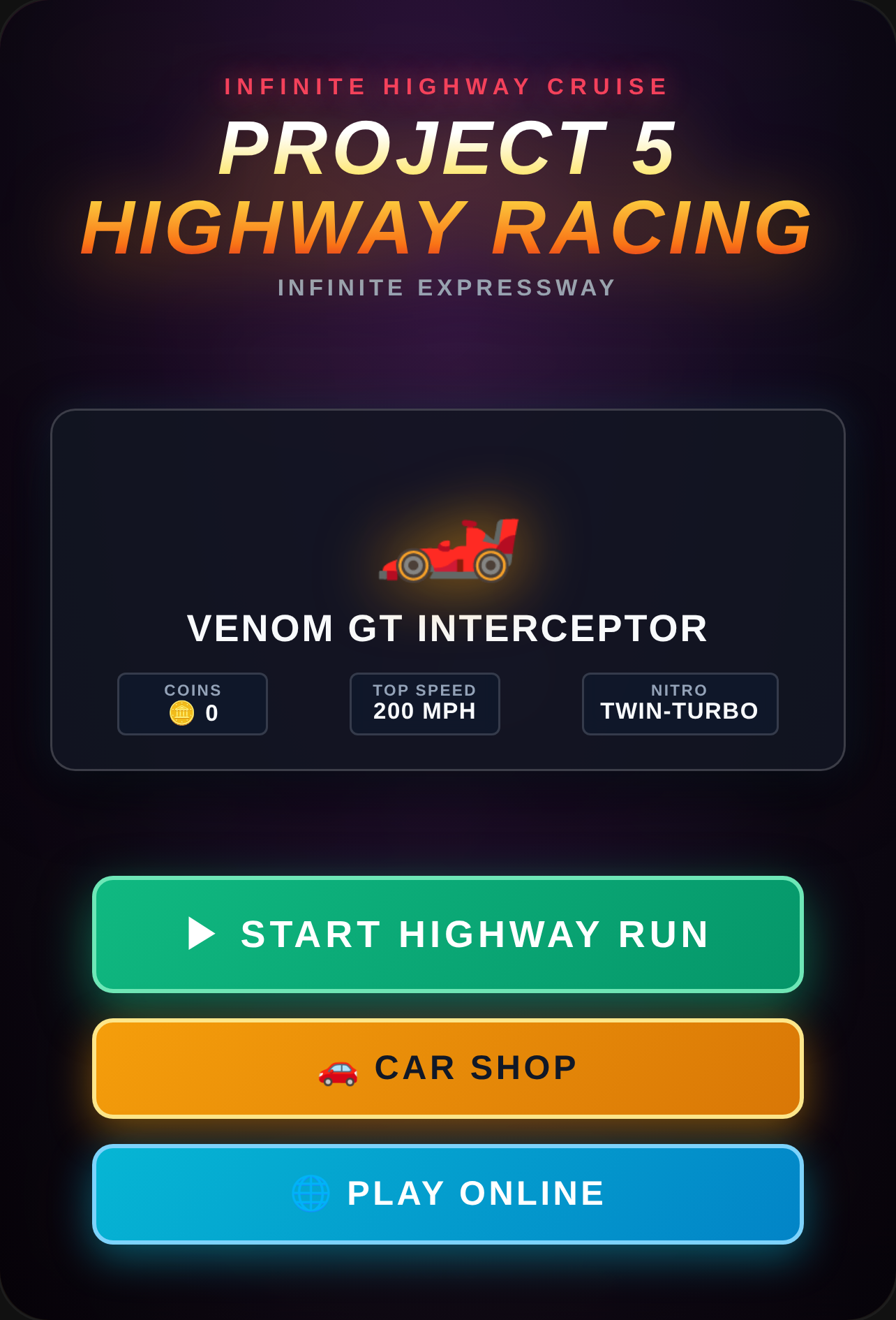 Project 5 Highway Racing cover