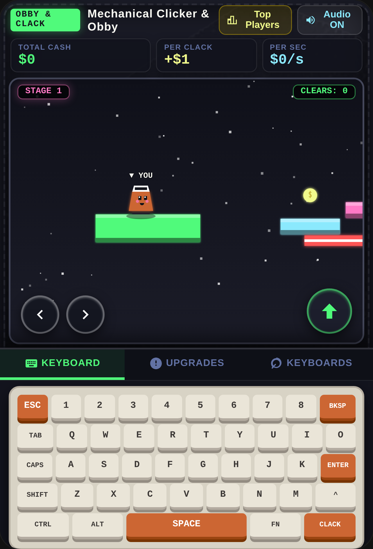 Click the keyboard cover