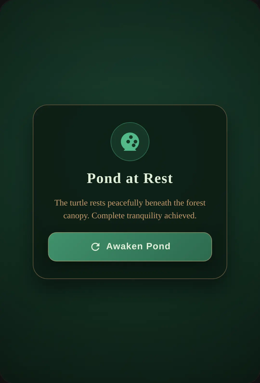 Zen Turtle — Mysterious Forest Sanctuary cover