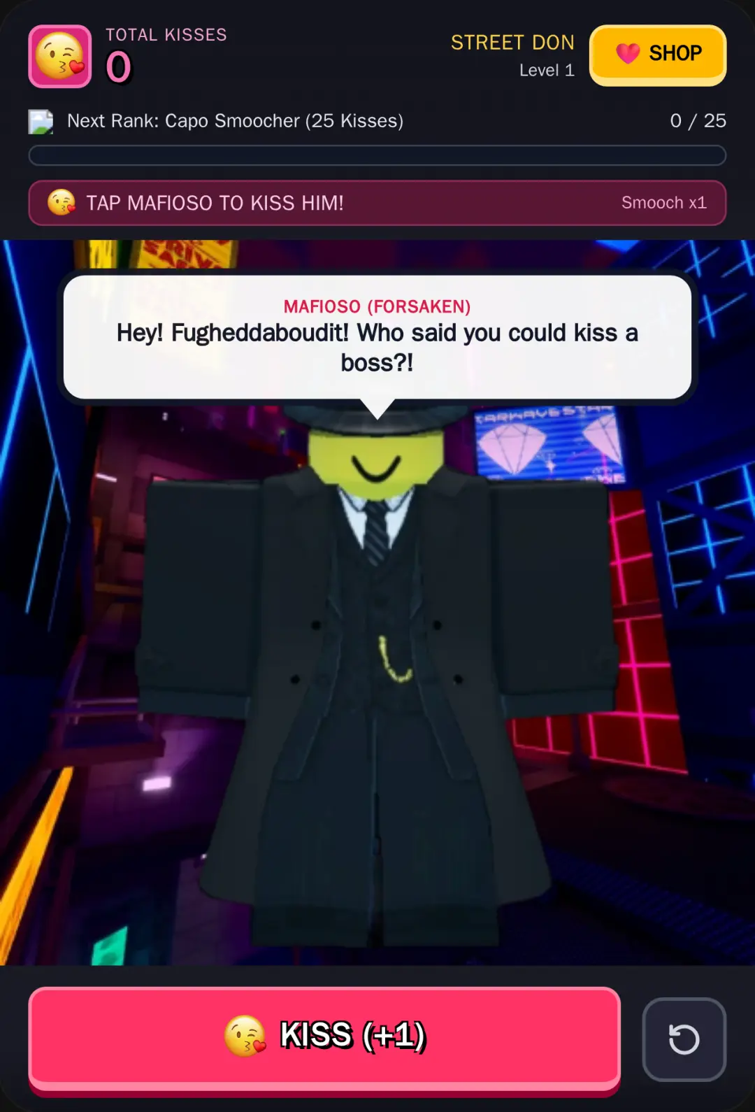 Mafioso Smooch: Robloxian Kiss idk why did I THIS 😭😭😭 cover