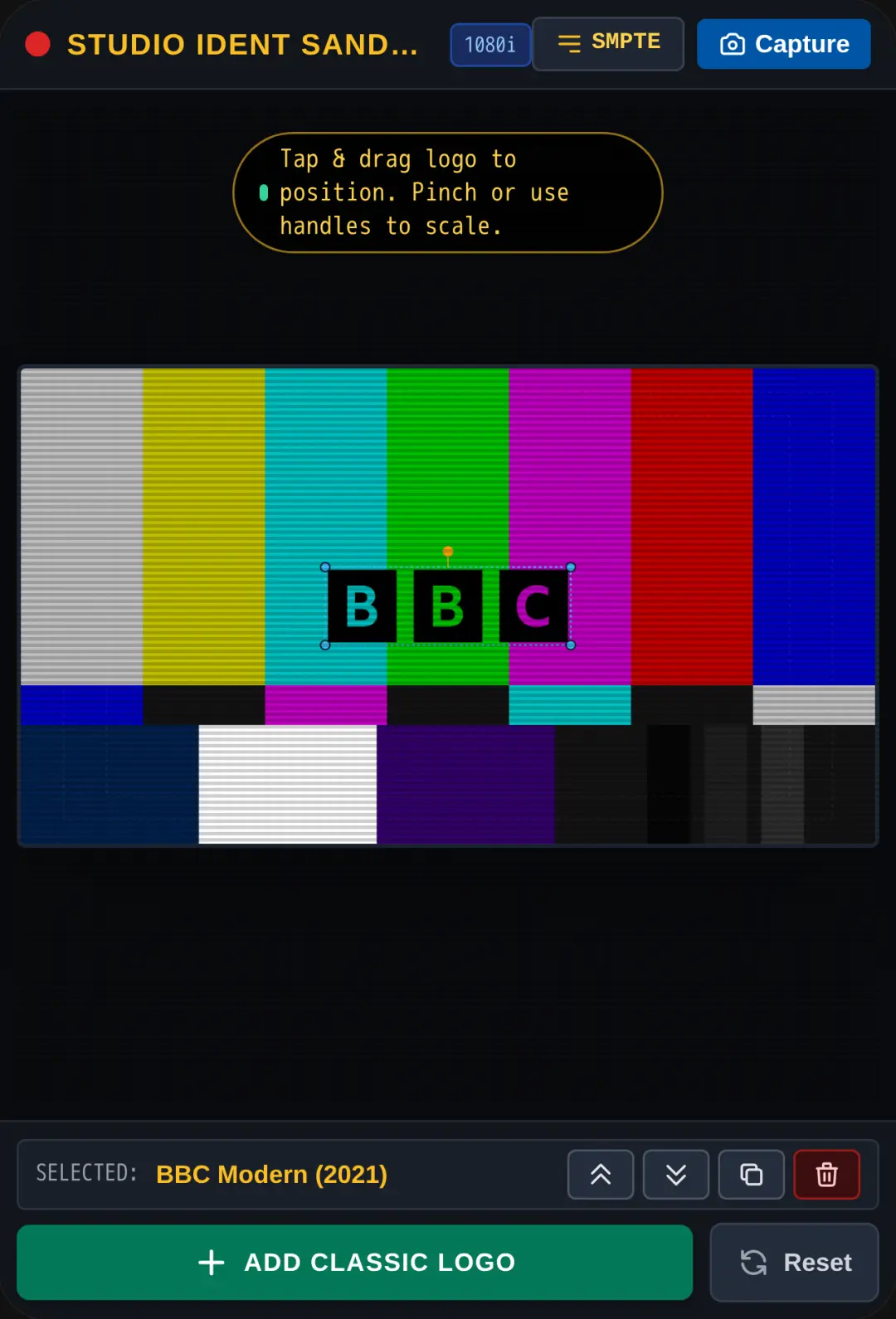 Retro Broadcast Logo Sandbox cover