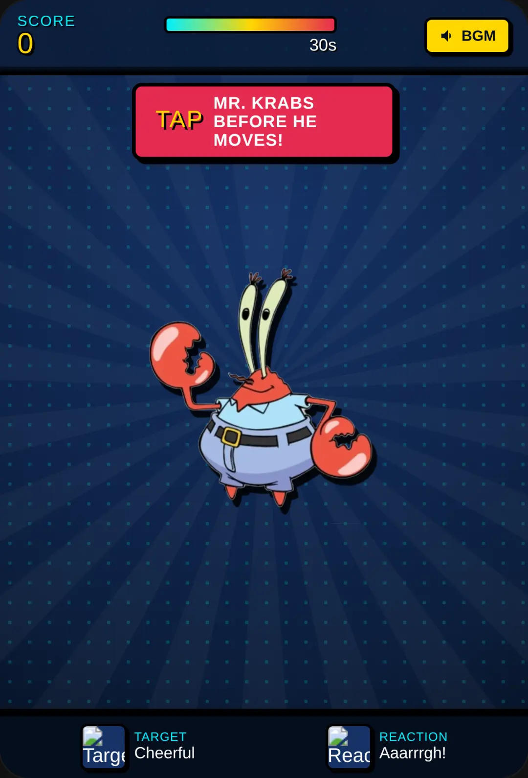 Tap Mr. Krabs! cover