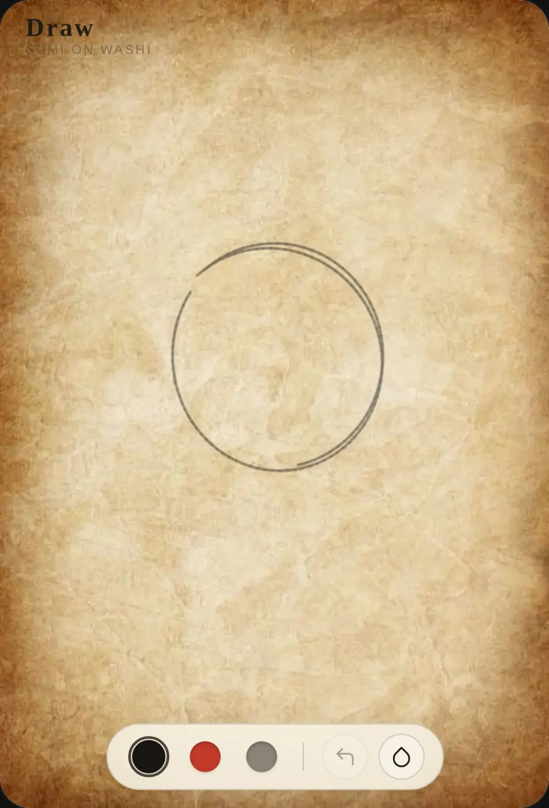 Draw in paper cover