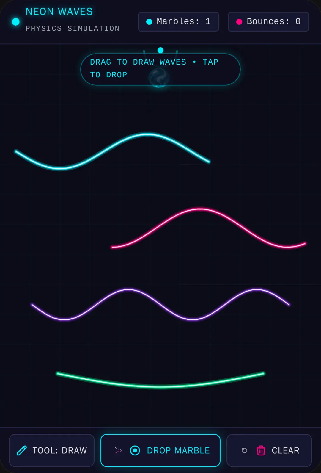 Neon Wave Marbles cover