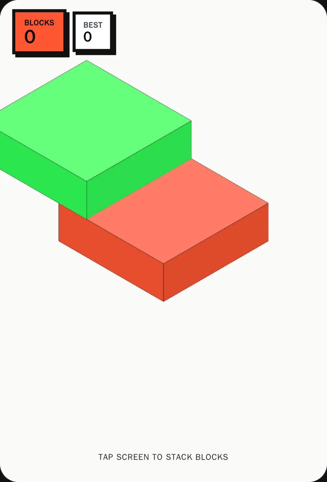 Neobrutalist Stack Tower 3D