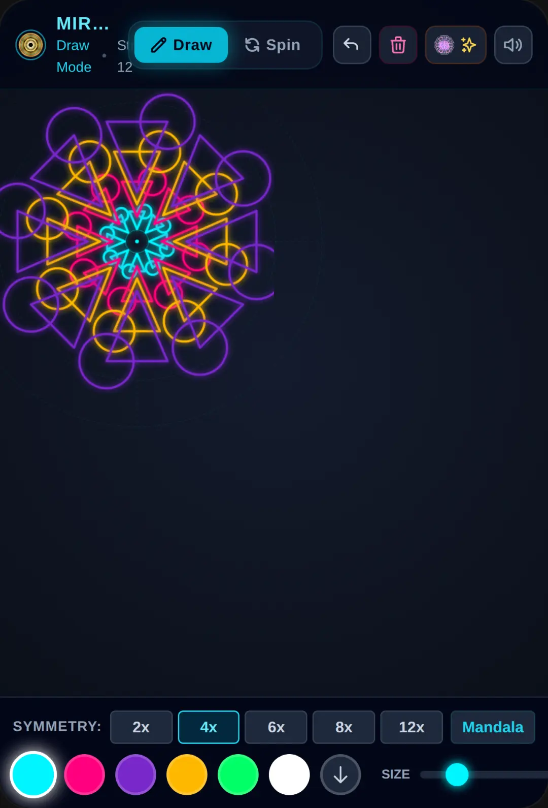 Mirror Drawing Spinner cover