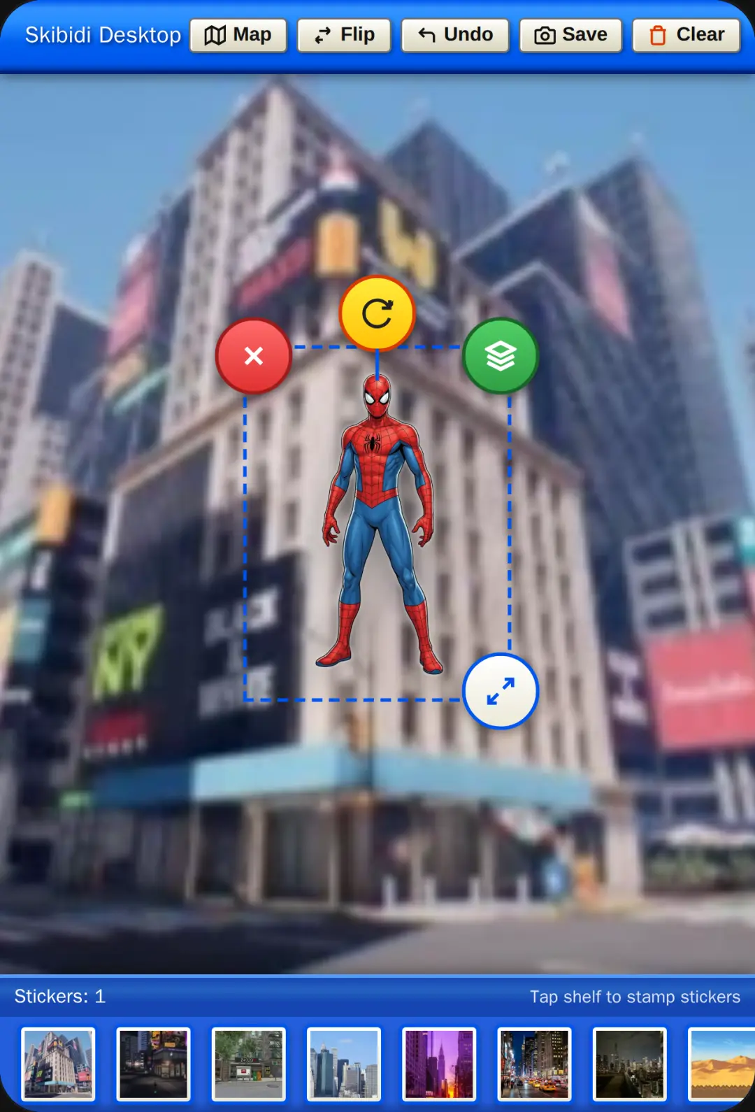 Spider X supergirl Stickers - Windows XP Canvas