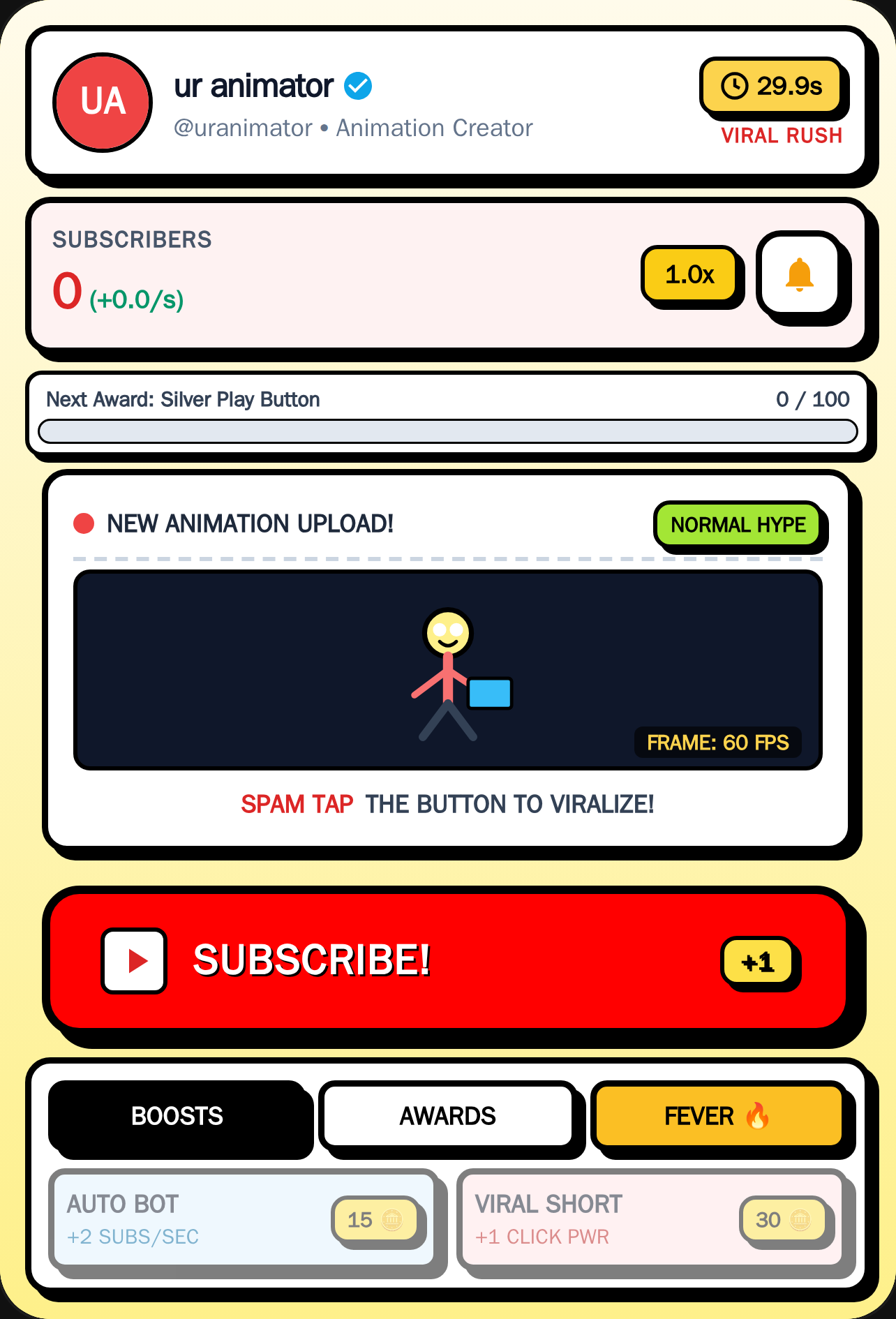 ur animator - Subscribe Rush! cover