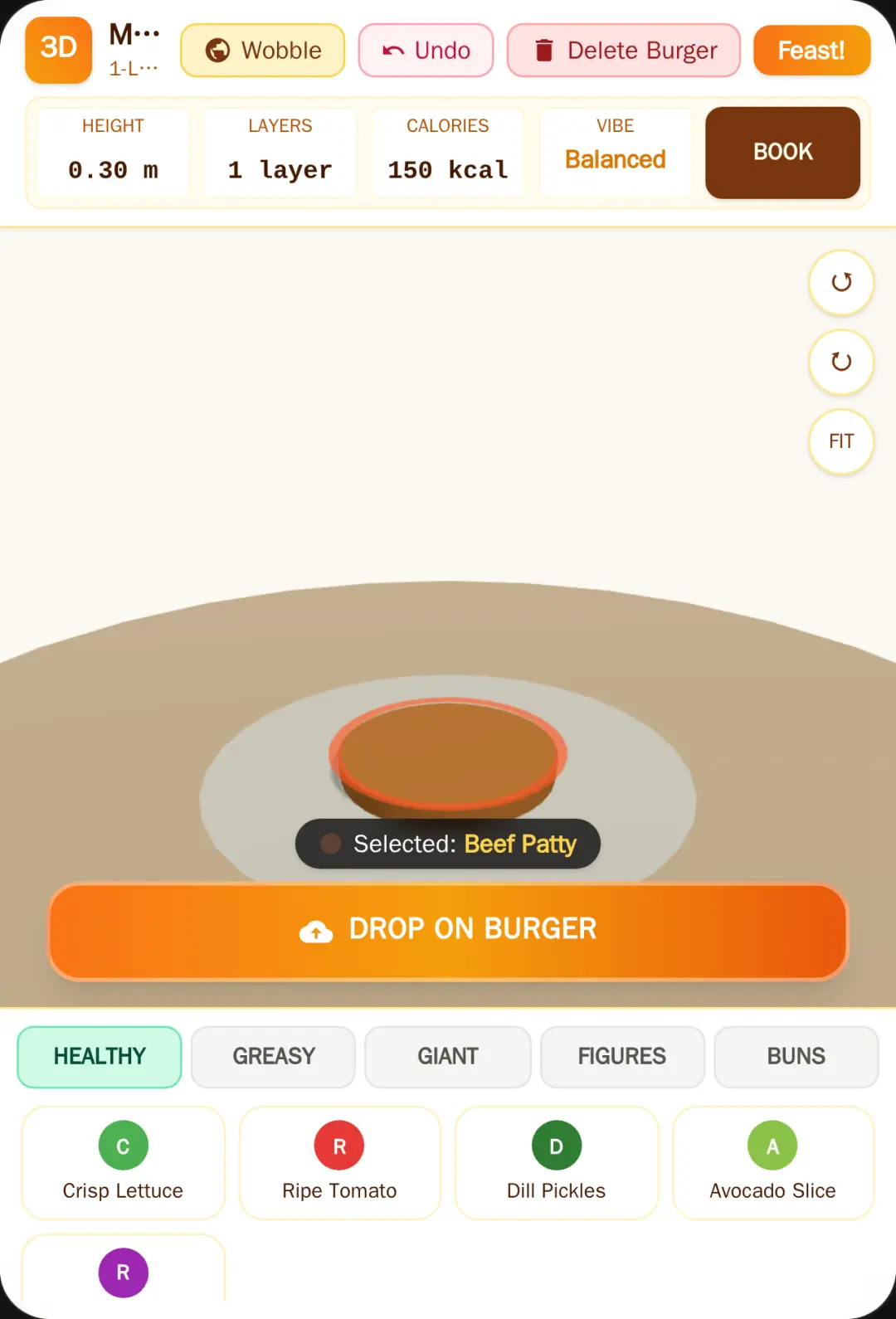 3D Mega Burger Sandbox cover