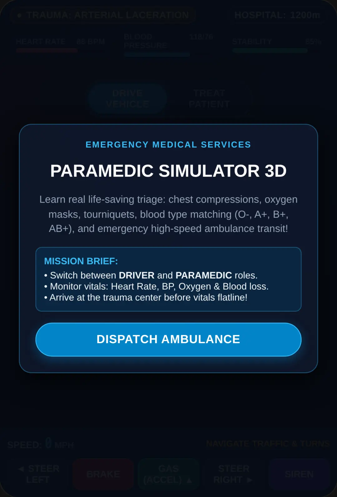 3D Paramedic Simulator: First Responder cover