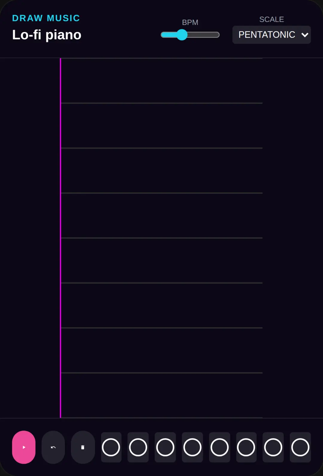 Draw Music Pentatonic Synth cover
