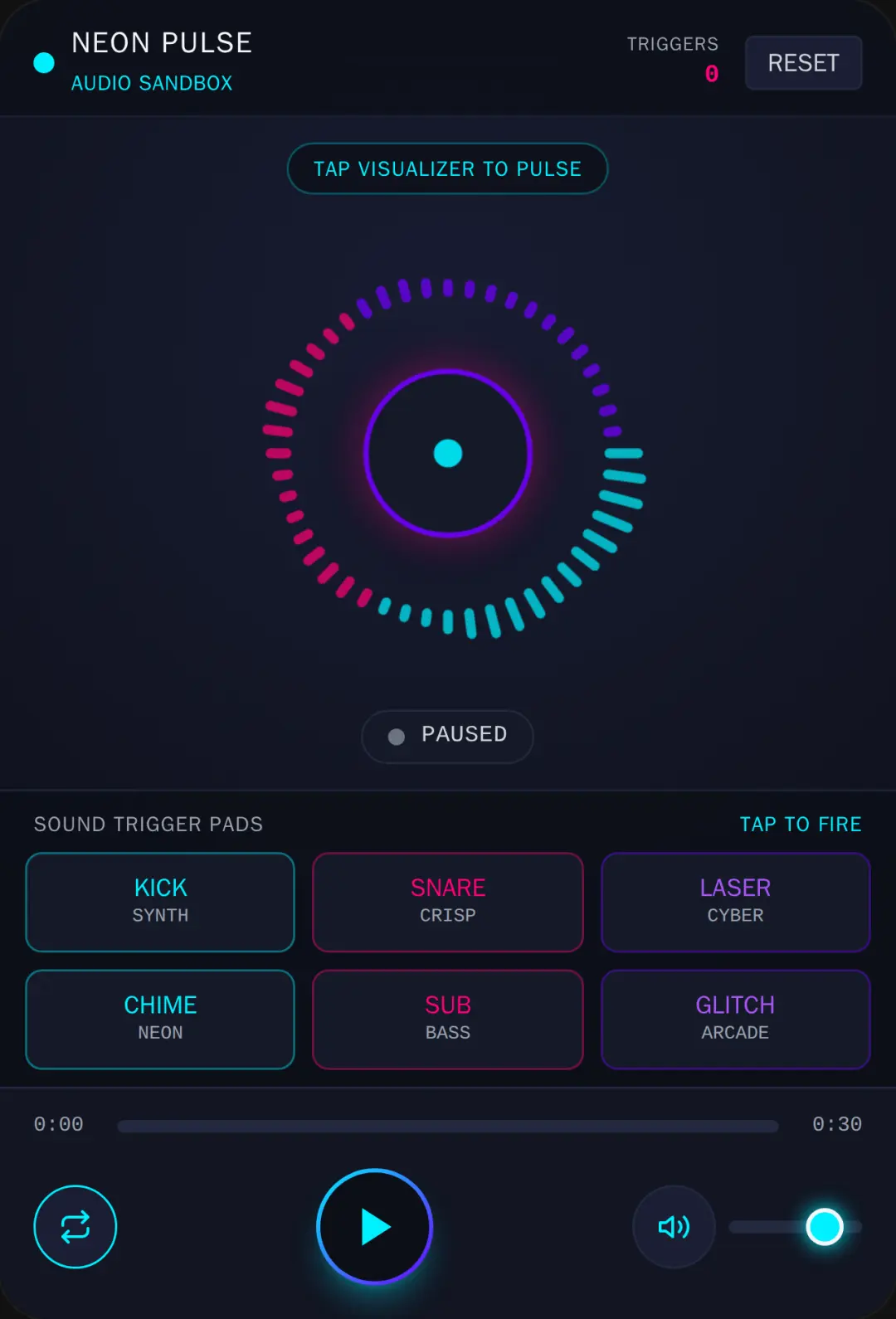 Neon Pulse · Audio Sandbox cover