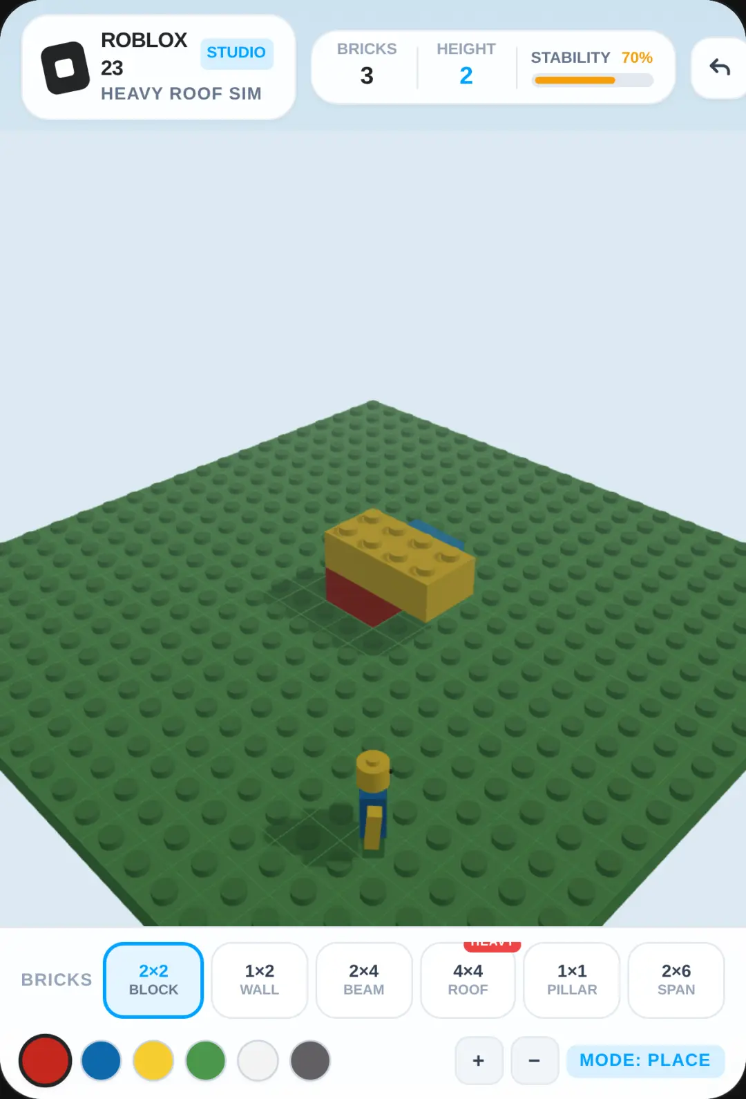 Roblox 23 - Brick Stacker & Heavy Roof Simulation cover