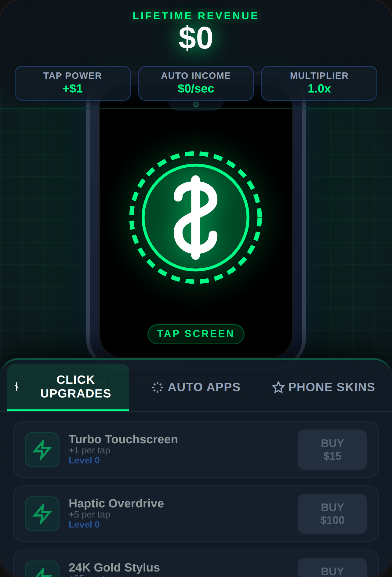 Tap Phone Make Money - Idle Mogul cover